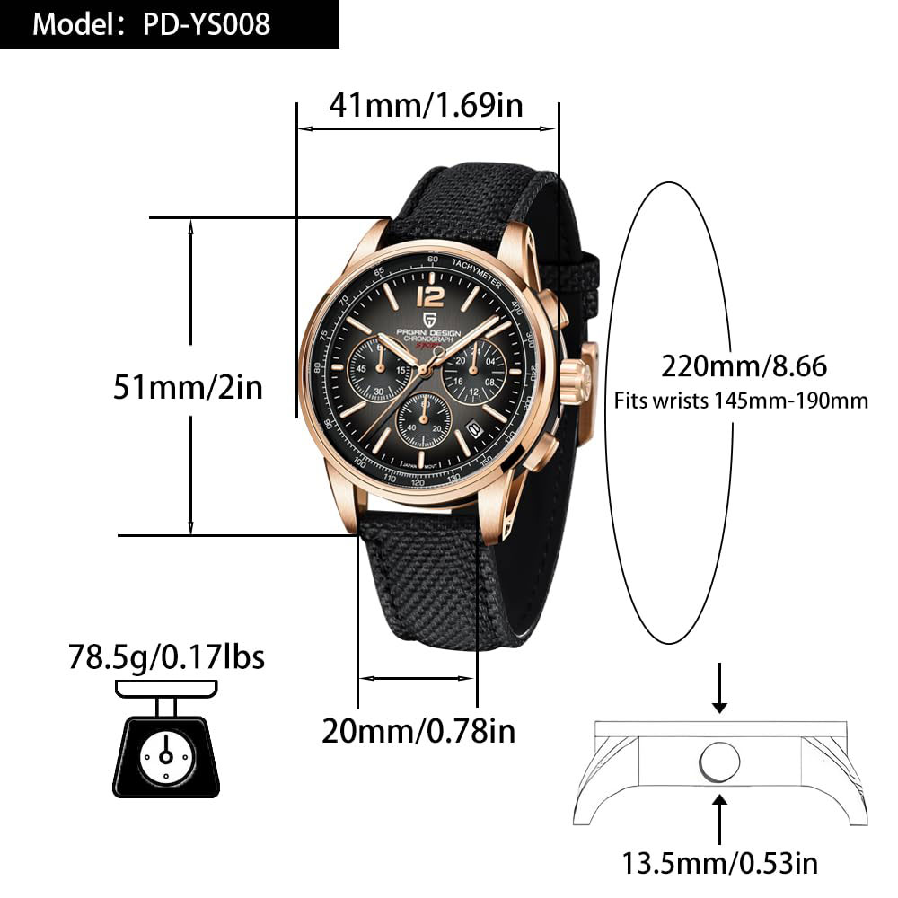 파가니 디자인 신형 남성 시계 41mm 크로노그래프 1 - Luxury Lifestyle Men 리뷰 및 가격